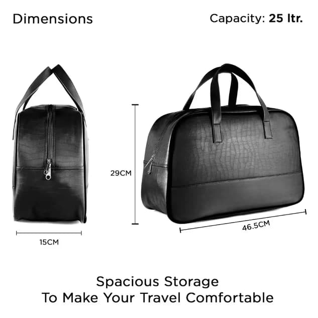 Croco Textured Luxury Duffle #208 - AU Prime Bags Manufacturer Mumbai