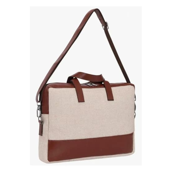 Canvas & Leather Hybrid Messenger #520 - AU Prime Bags Manufacturer Mumbai
